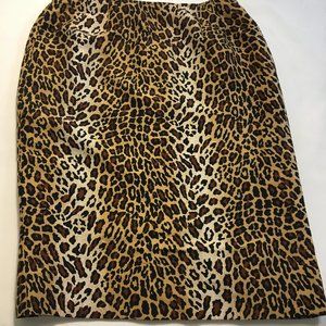 PENCIL SKIRT LEOPARD